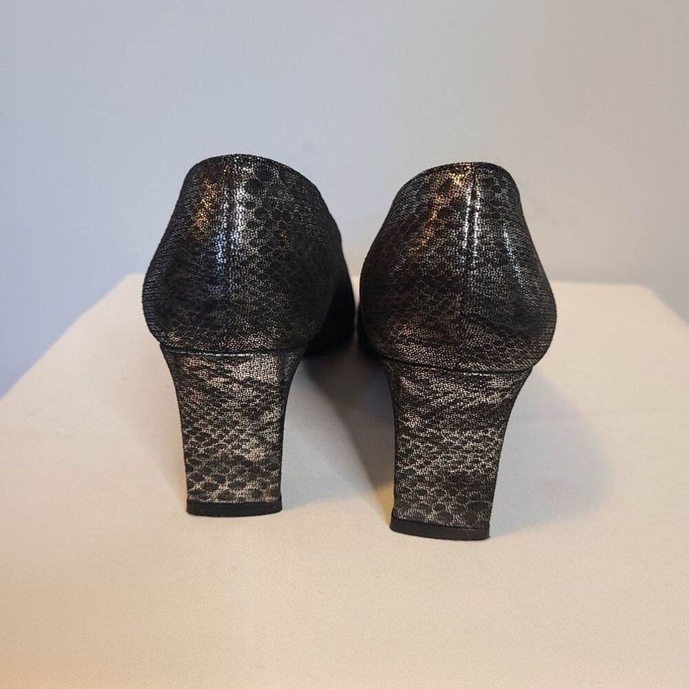 Vintage Stuart Weitzman Shoe Size 7 Block Heel Sq… - image 5